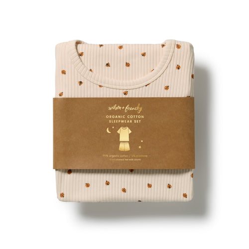 Short Sleeve Pyjamas - Little Lady Bugs