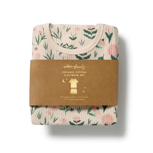 Short Sleeve Pyjamas - Sweet Bloom - packaging shot.