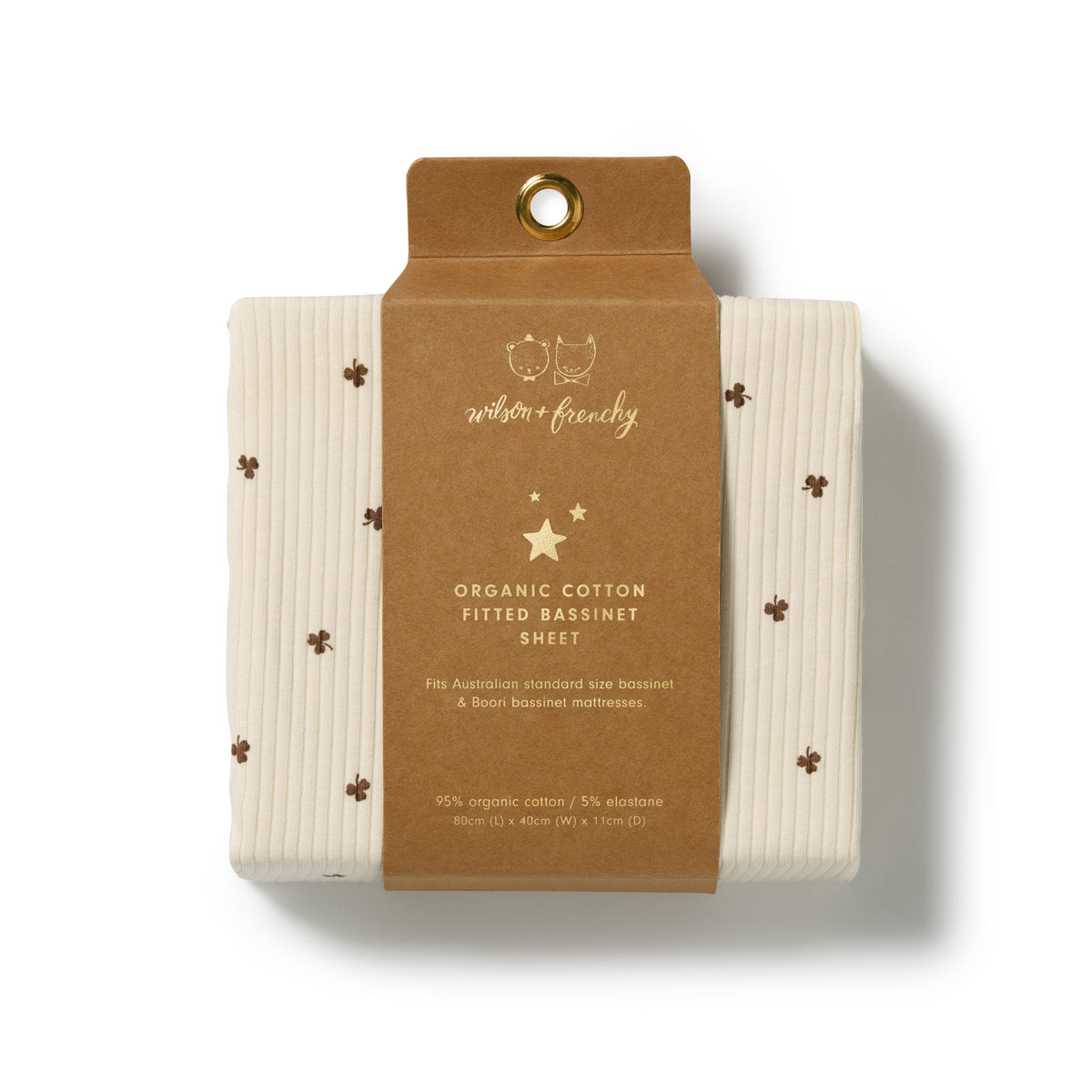Fitted Sheet - My Lucky Charm - packaging shot. 