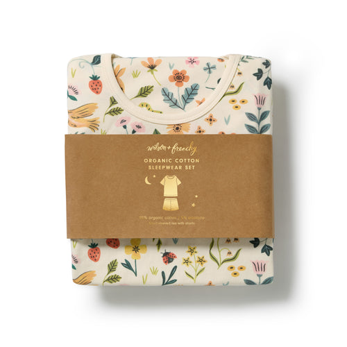 Short Sleeve Pyjamas - Summer Garden