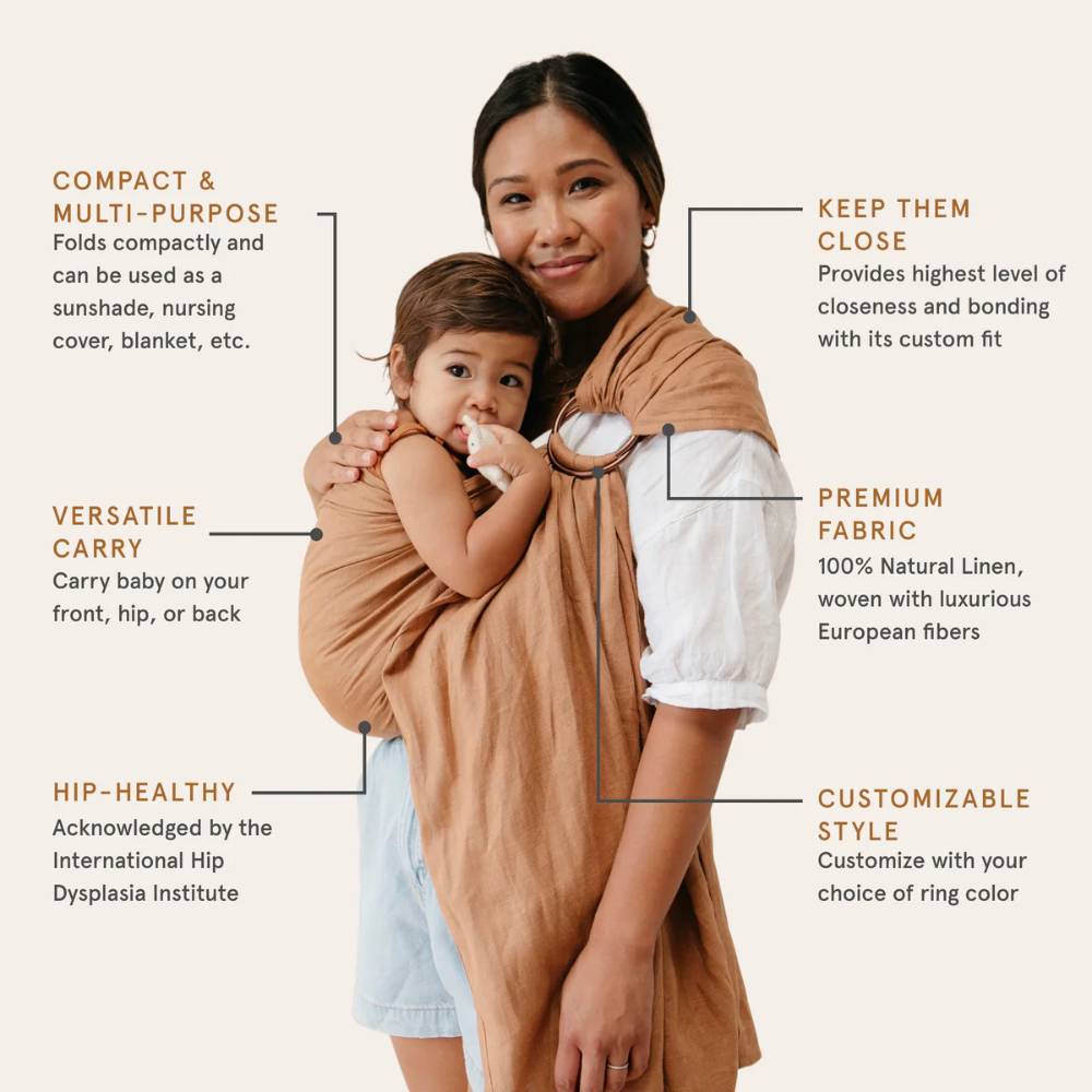 Linen Ring Sling - Desert Lark
