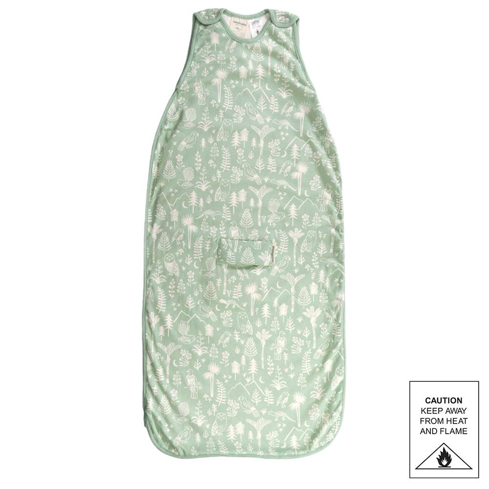 3 Seasons Side Zip Sleeping Bag - Moss Wilderness