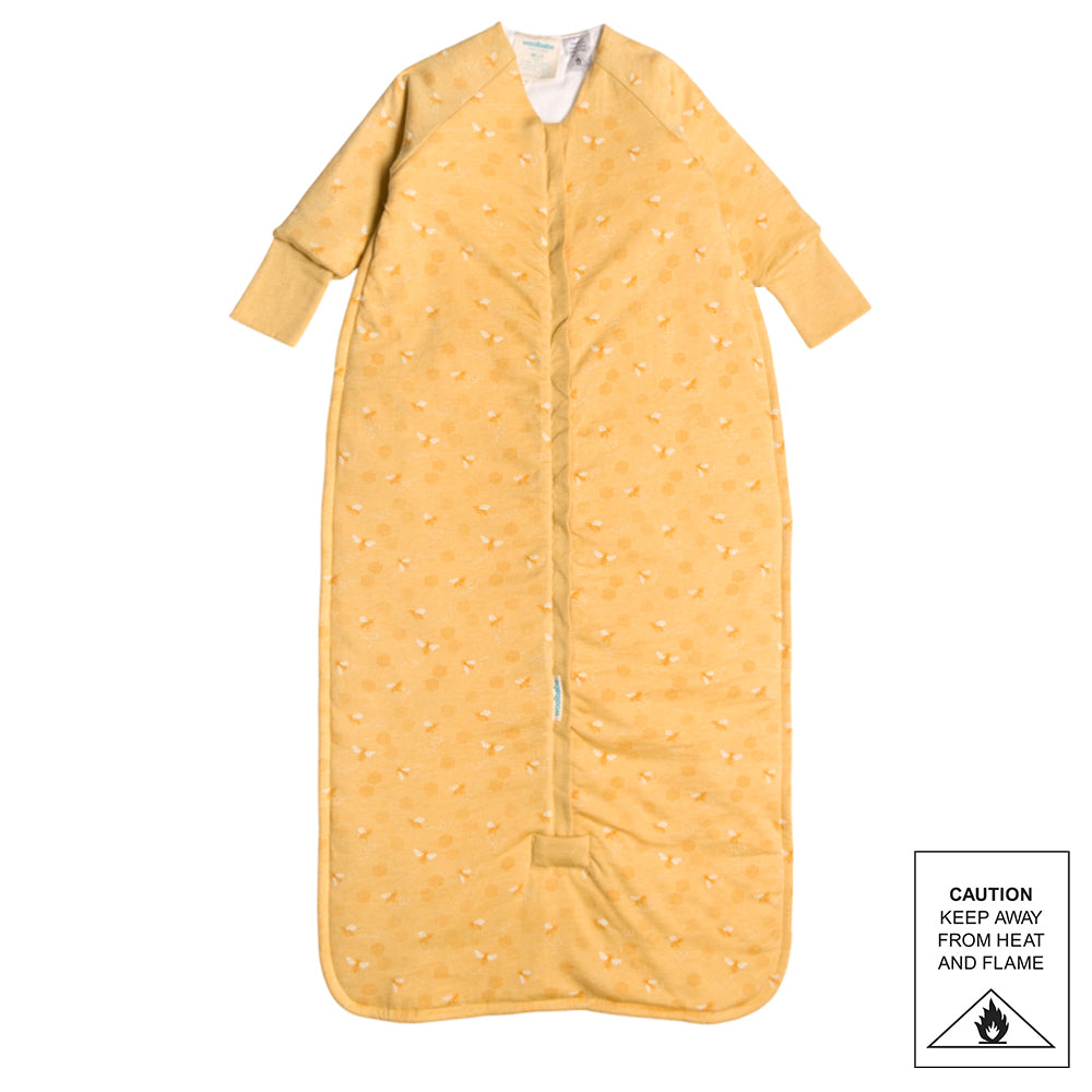 Duvet Front Zip Sleeved Sleeping Bag - Buttercup Bees