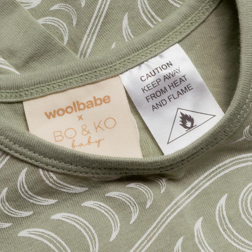 Merino Cotton PJ Suit - BO & KO Flax Ngaru