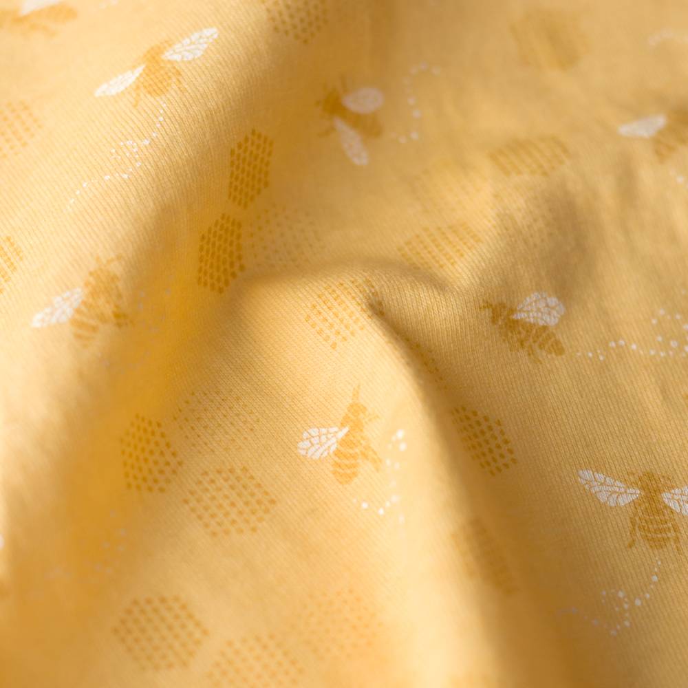 Merino Cotton PJ Suit - Buttercup Bees