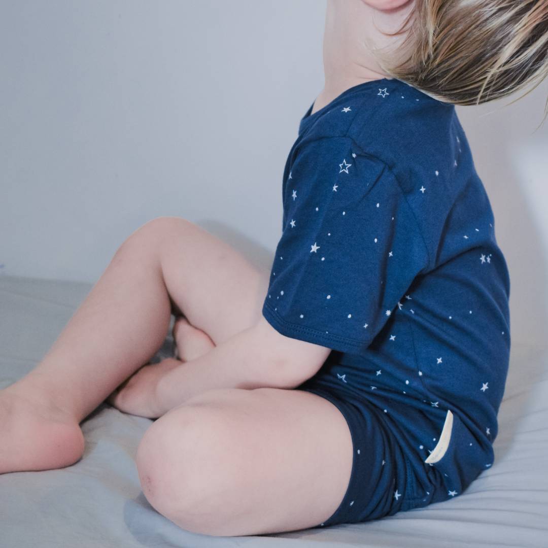 Merino Cotton Summer Pyjama Top - Tekapo Stars