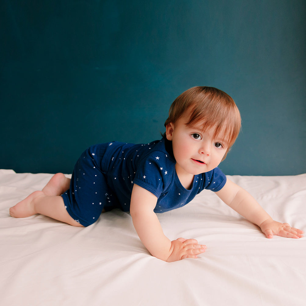 Merino Cotton Summer Pyjama Top - Tekapo Stars