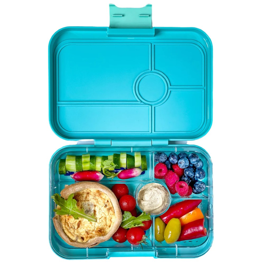 5-Compartment Tapas Lunchbox - Antibes Blue - Jungle Tray