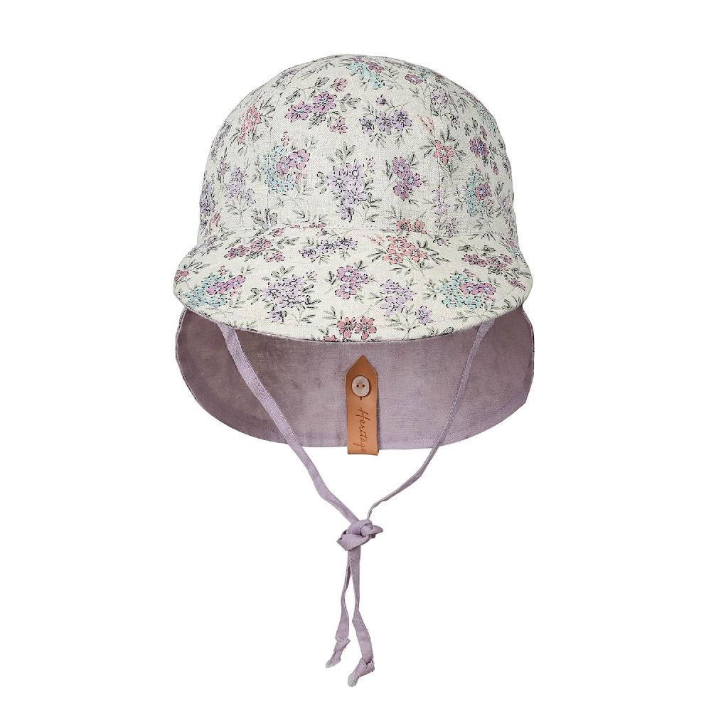 Lounger Legionnaire Reversible Flap Sun Hat - Laura on a white background