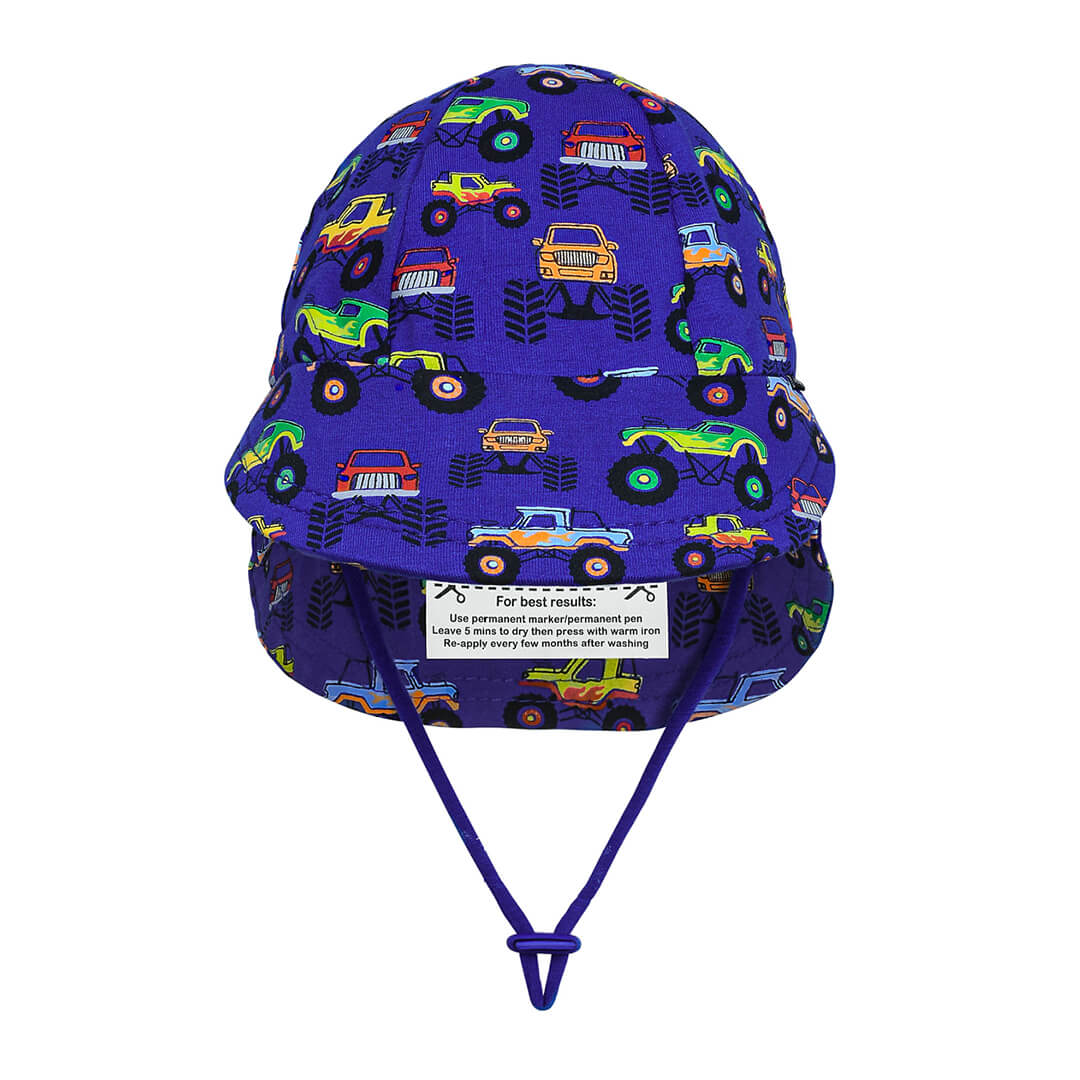 Legionnaire Flap Sun Hat - Monstertruck on a white background