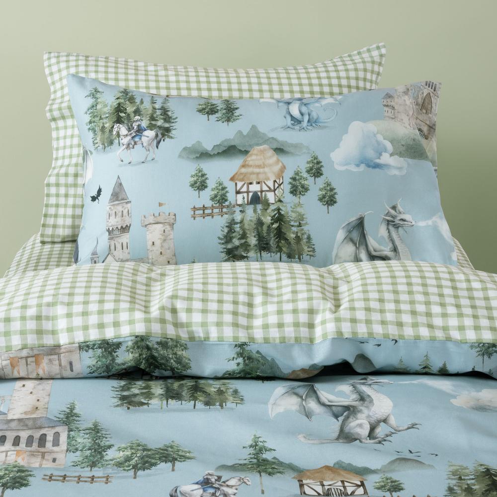 Cotton Duvet Cover Set - Dragon Dreams