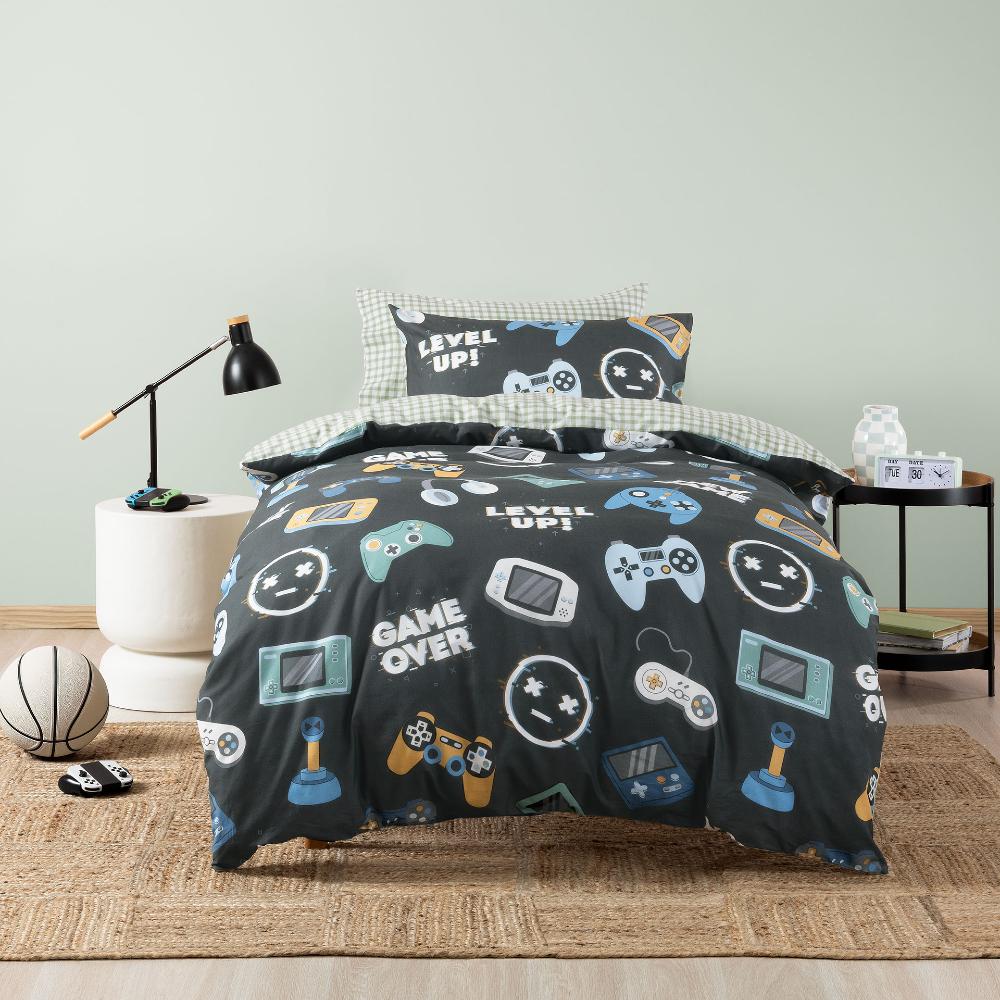Cotton Duvet Cover Set - Game Over