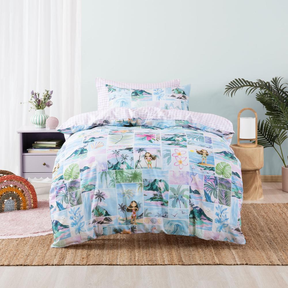 Cotton Duvet Cover Set - Palm Paradise