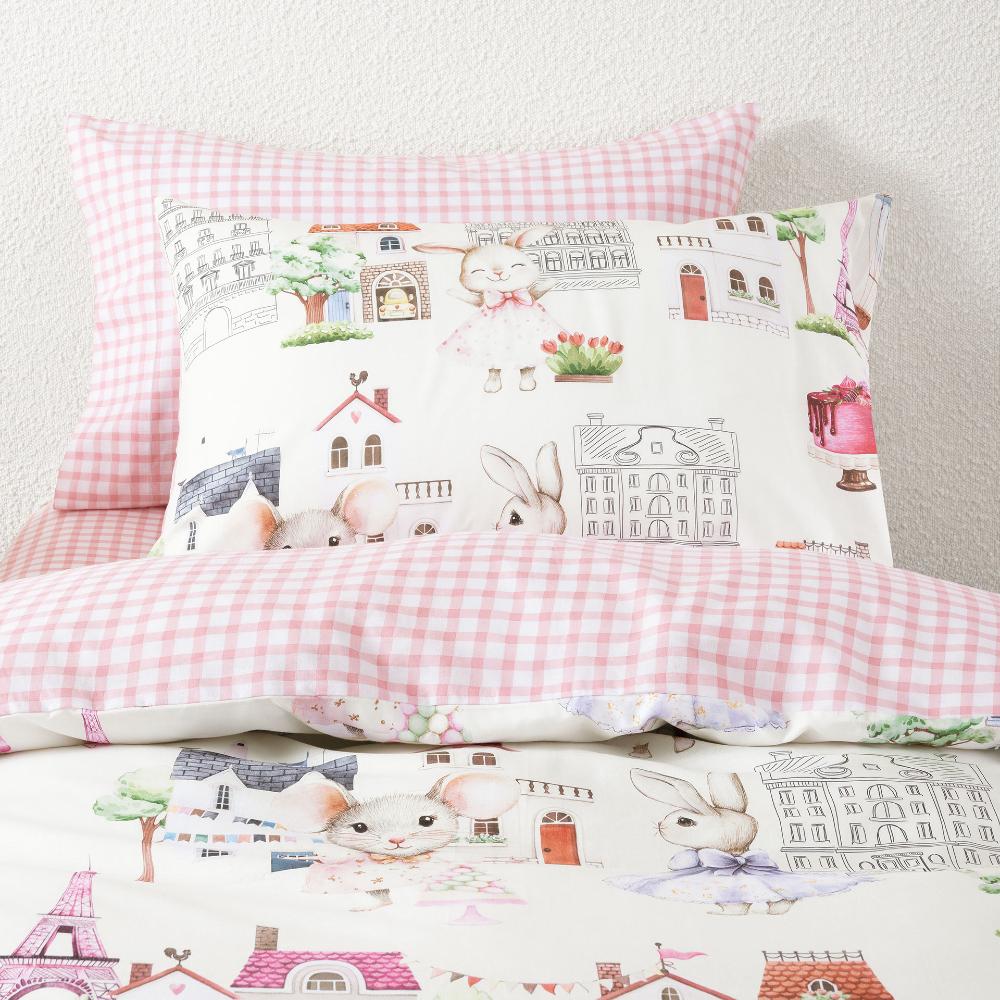 Cotton Duvet Cover Set - Paris Tails