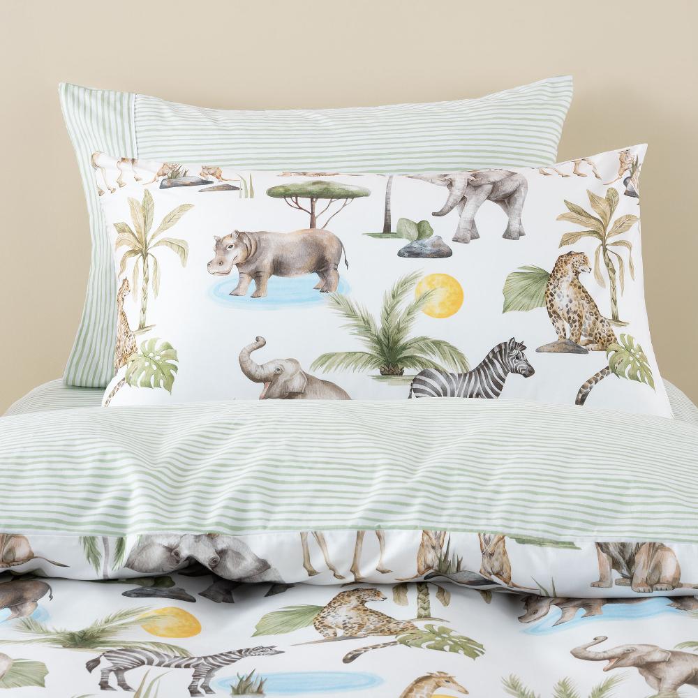 Cotton Duvet Cover Set - Sunny Safari