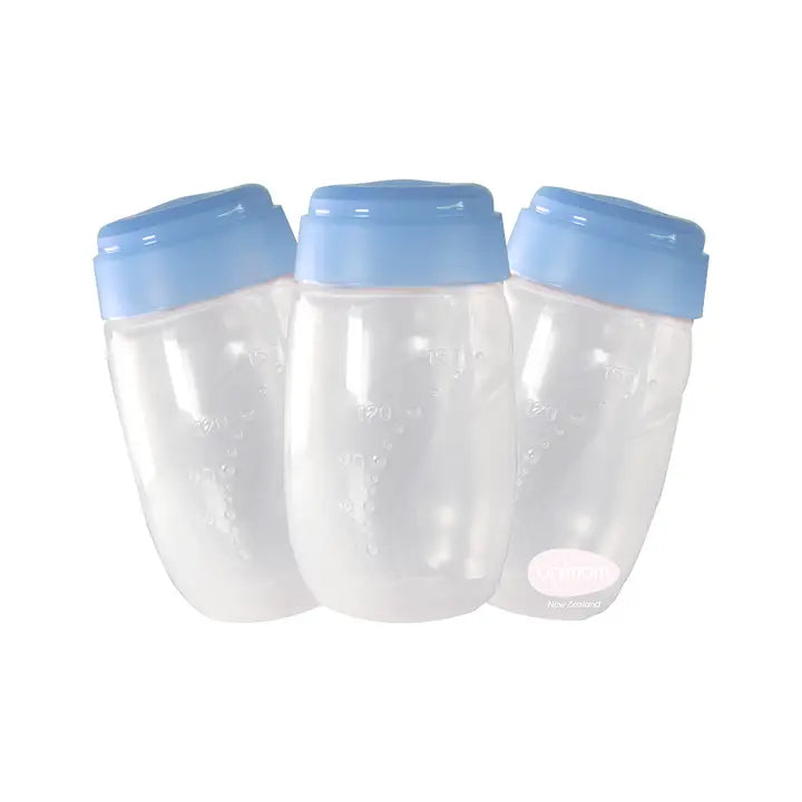 Breast Milk Storage Bottle 3pk - Blue